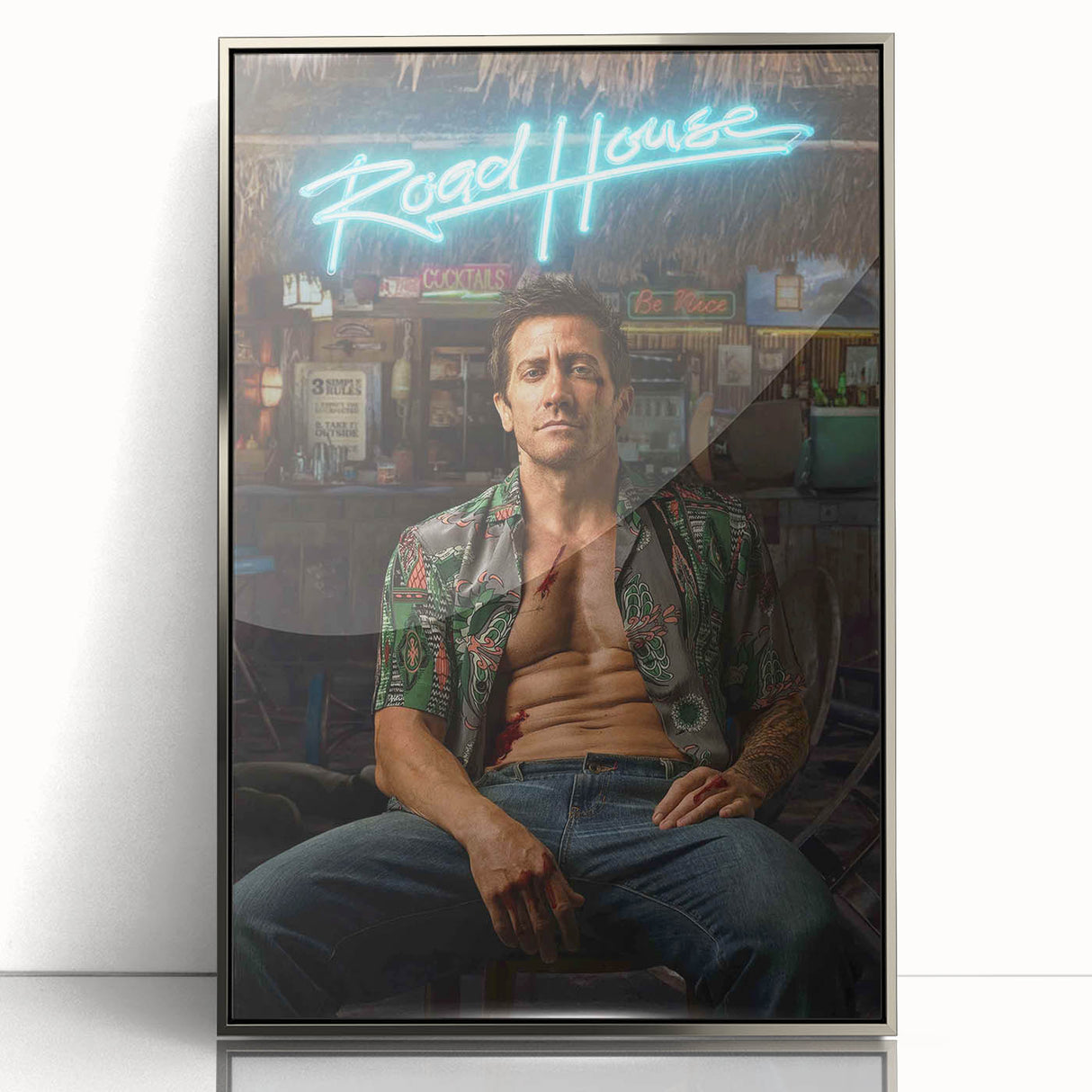 Road House 2020s Vintage Movie Poster - Retro Action Film Wall Art
