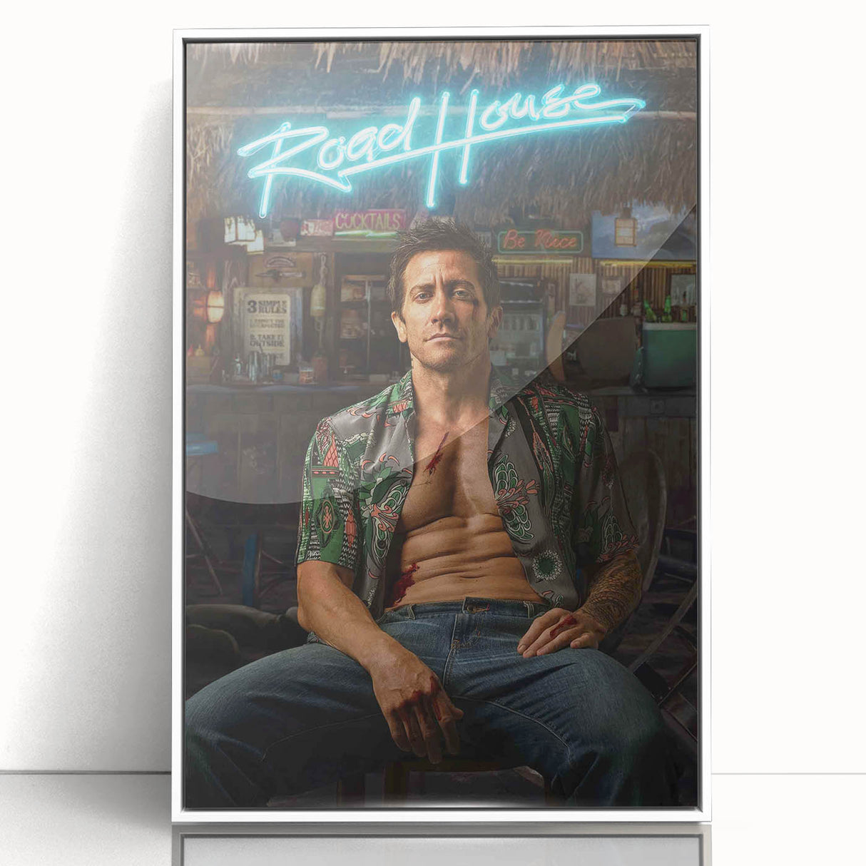 Road House 2020s Vintage Movie Poster - Retro Action Film Wall Art