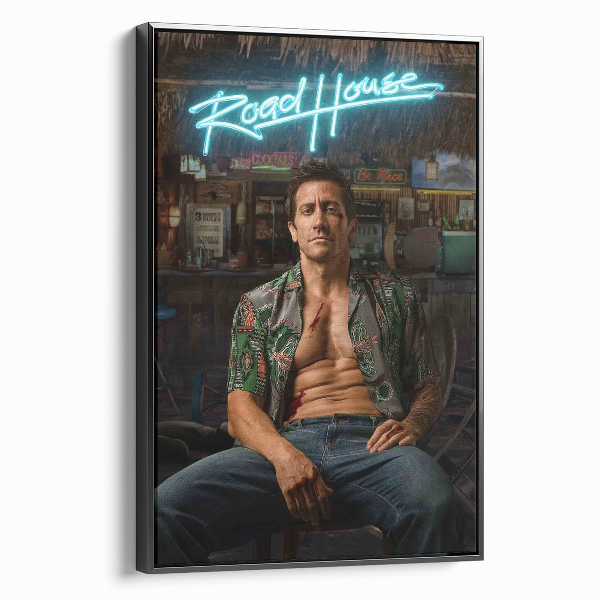 Road House 2020s Vintage Movie Poster - Retro Action Film Wall Art