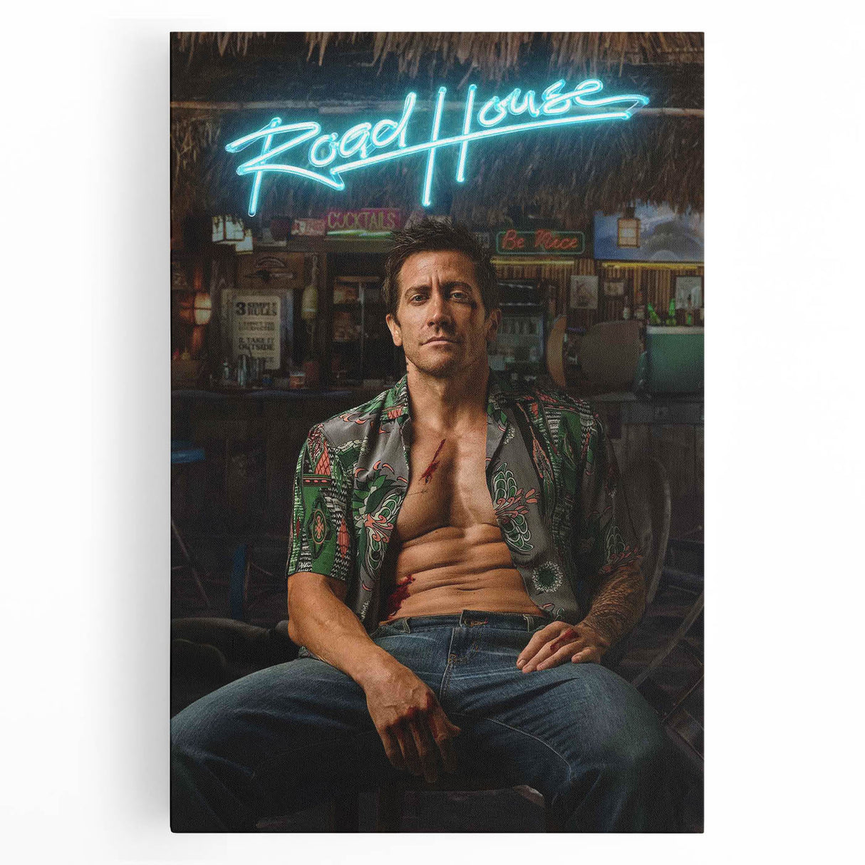 Road House 2020s Vintage Movie Poster - Retro Action Film Wall Art