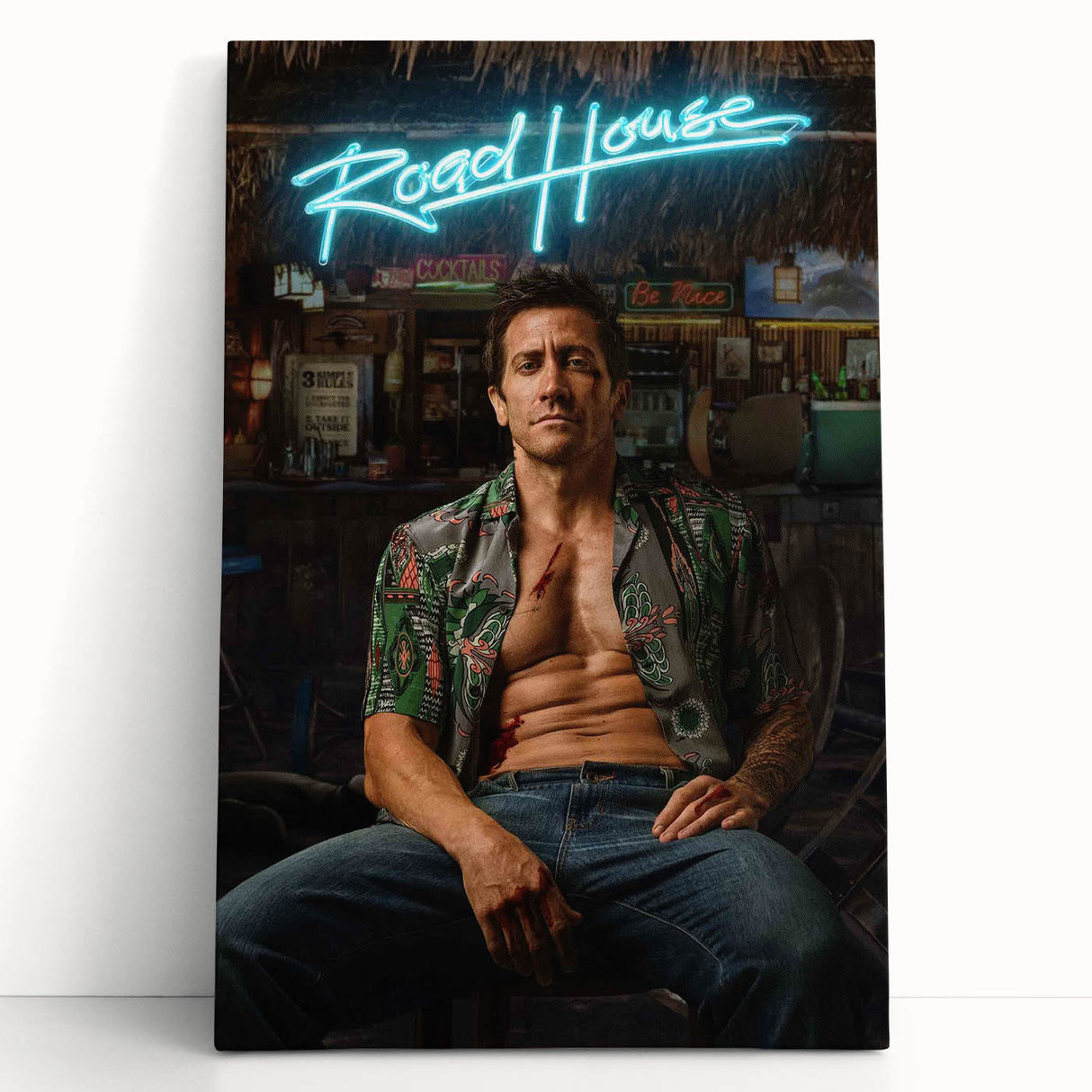 Road House 2020s Vintage Movie Poster - Retro Action Film Wall Art