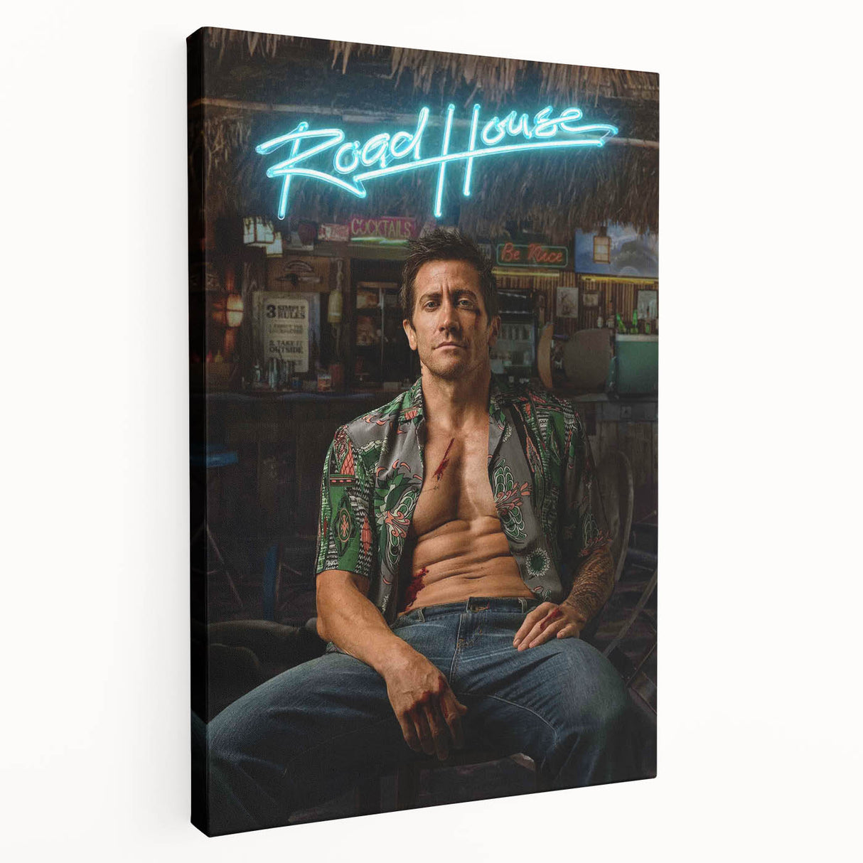 Road House 2020s Vintage Movie Poster - Retro Action Film Wall Art