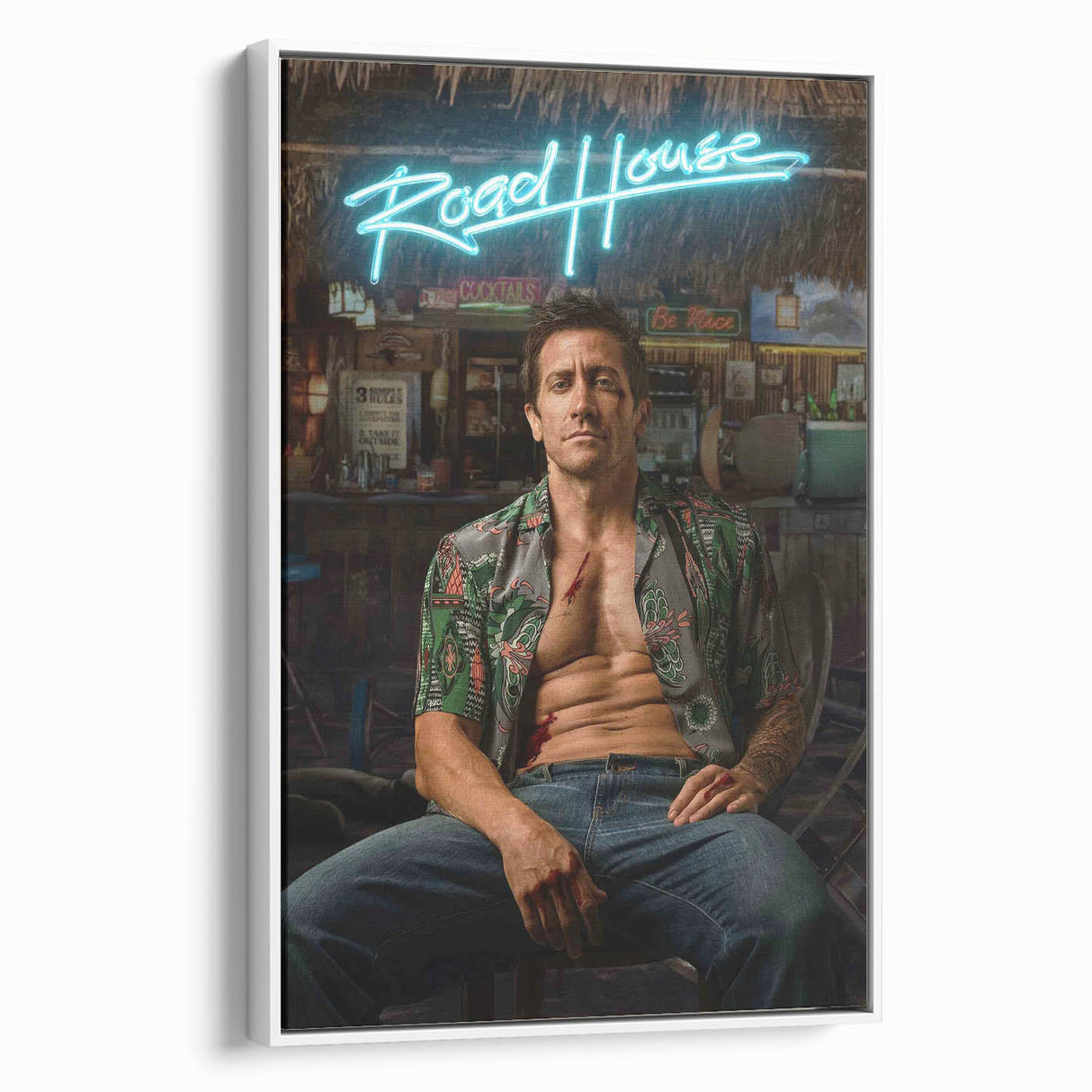 Road House 2020s Vintage Movie Poster - Retro Action Film Wall Art