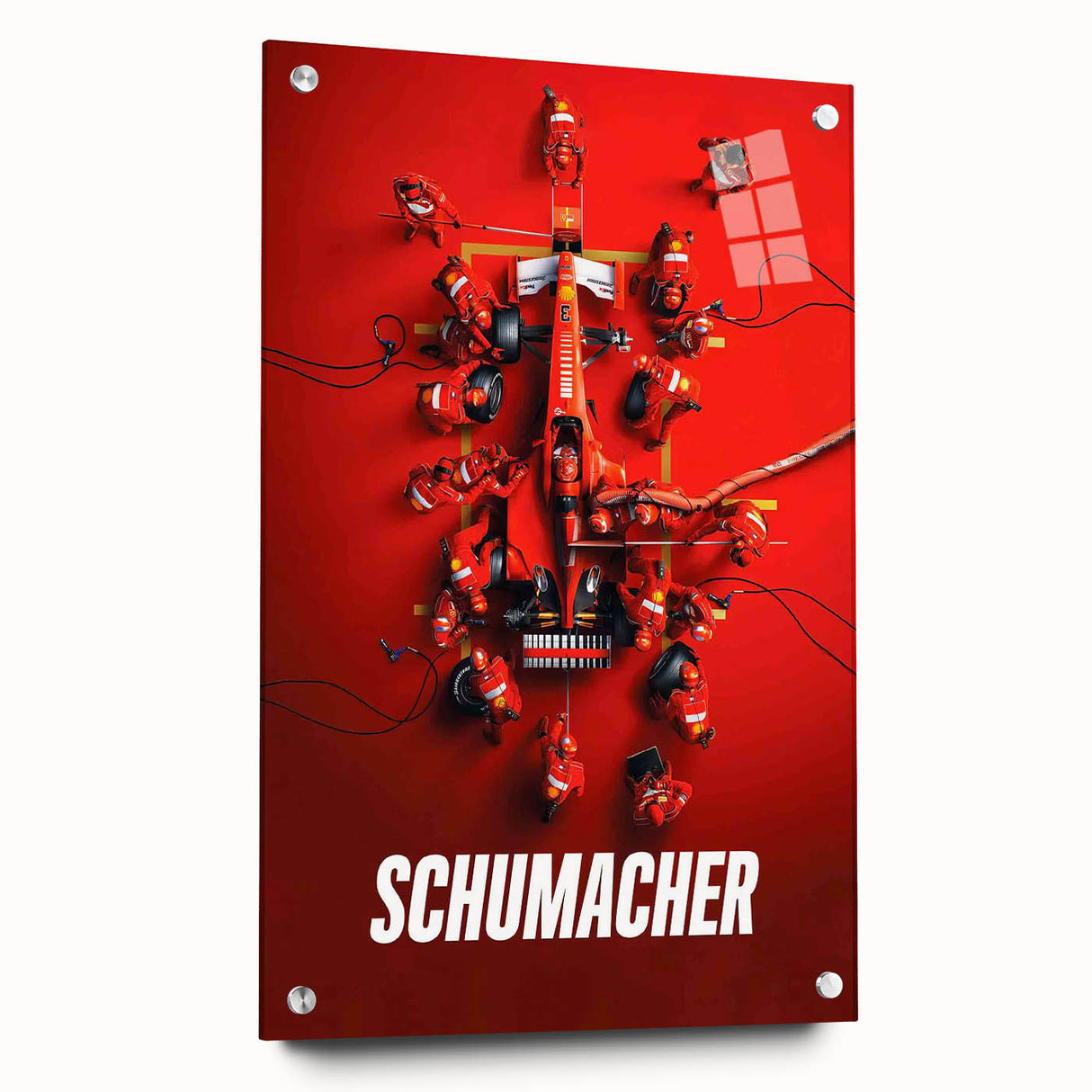 2020s Vintage Movie Poster - Schumacher Formula 1 Retro Film Art