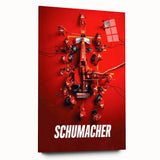 2020s Vintage Movie Poster - Schumacher Formula 1 Retro Film Art