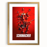 2020s Vintage Movie Poster - Schumacher Formula 1 Retro Film Art
