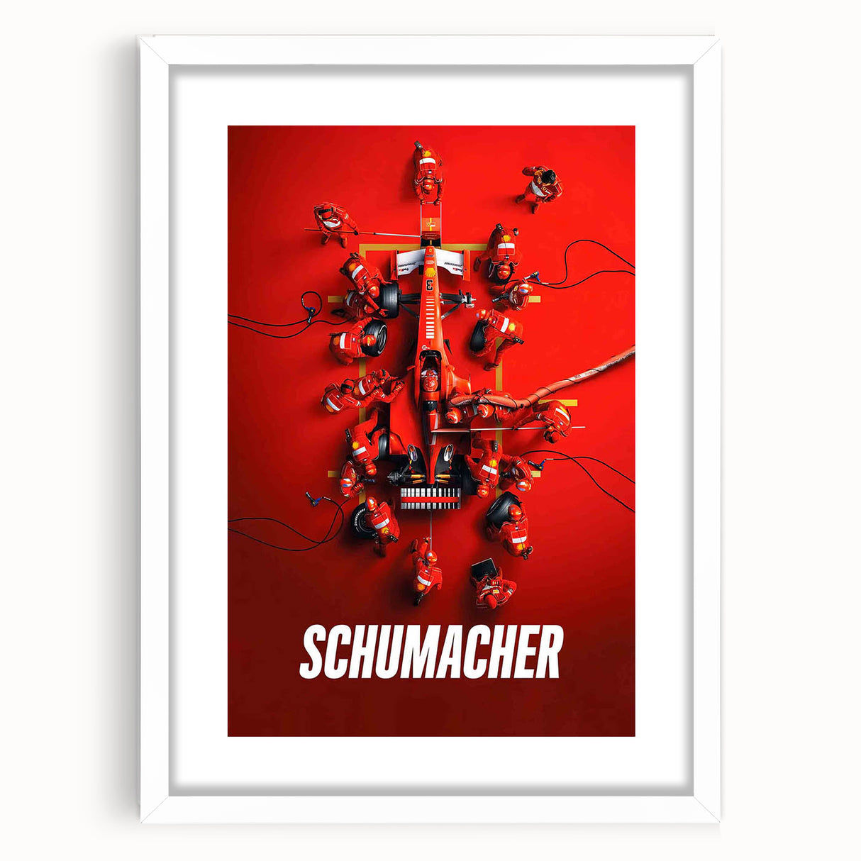 2020s Vintage Movie Poster - Schumacher Formula 1 Retro Film Art