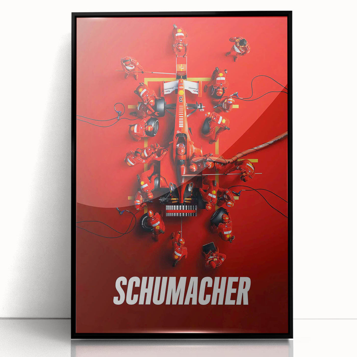 2020s Vintage Movie Poster - Schumacher Formula 1 Retro Film Art