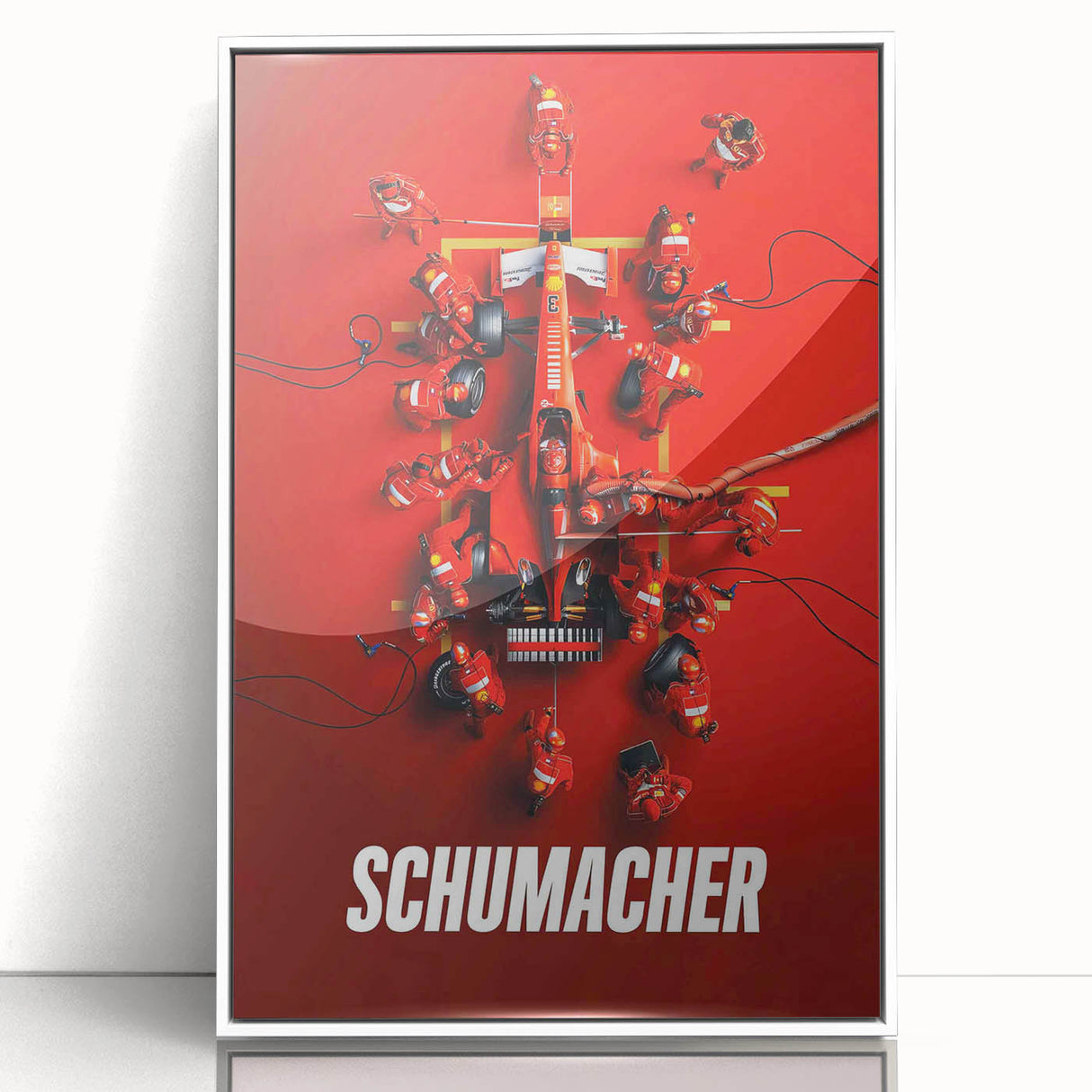 2020s Vintage Movie Poster - Schumacher Formula 1 Retro Film Art