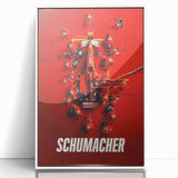 2020s Vintage Movie Poster - Schumacher Formula 1 Retro Film Art
