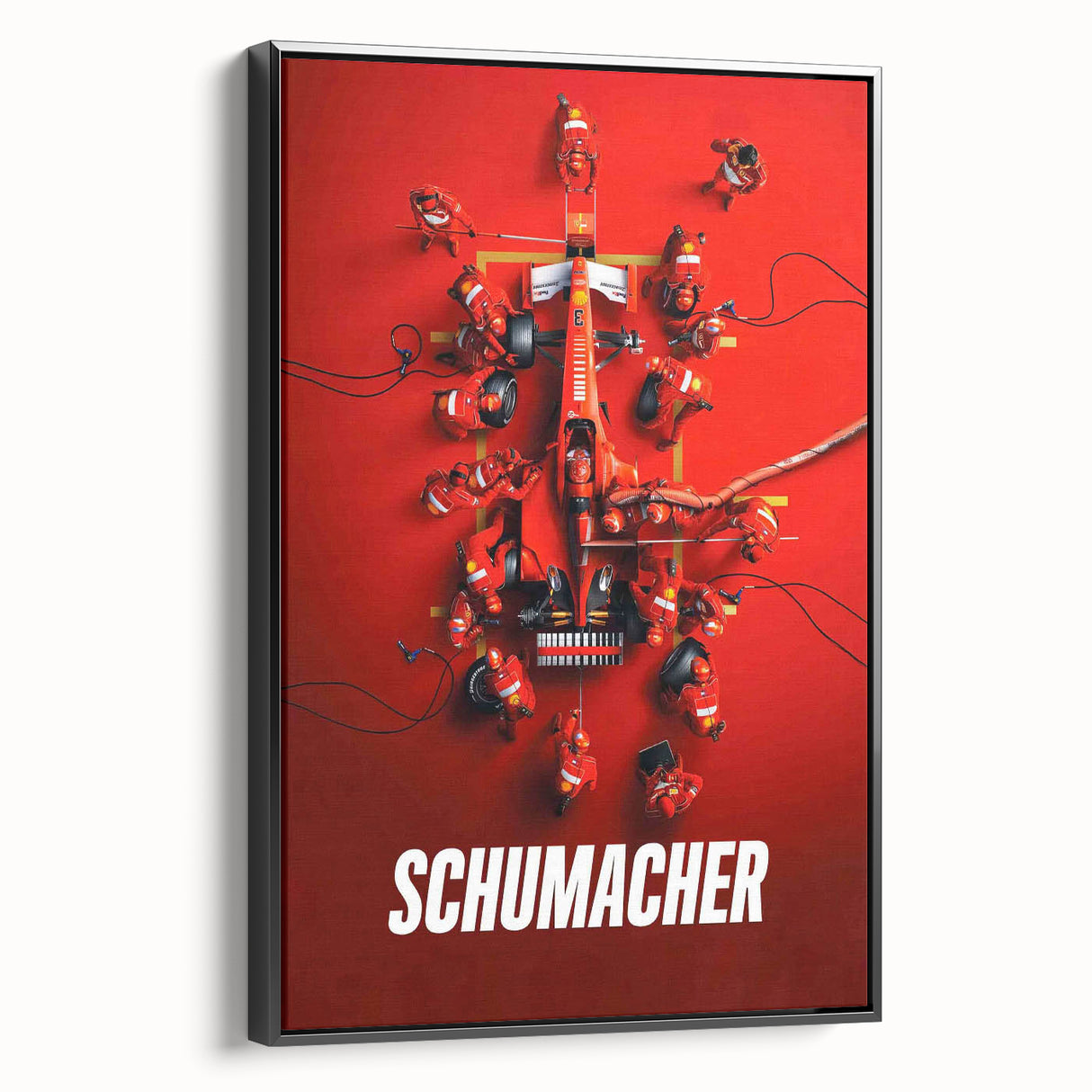 2020s Vintage Movie Poster - Schumacher Formula 1 Retro Film Art
