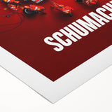 2020s Vintage Movie Poster - Schumacher Formula 1 Retro Film Art