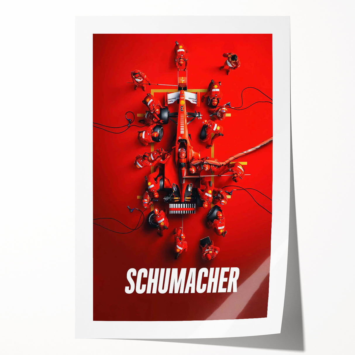 2020s Vintage Movie Poster - Schumacher Formula 1 Retro Film Art