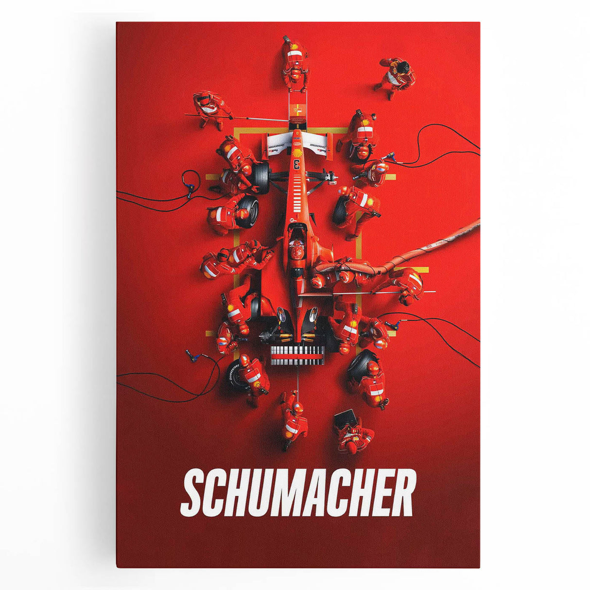 2020s Vintage Movie Poster - Schumacher Formula 1 Retro Film Art