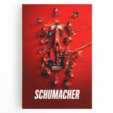 2020s Vintage Movie Poster - Schumacher Formula 1 Retro Film Art