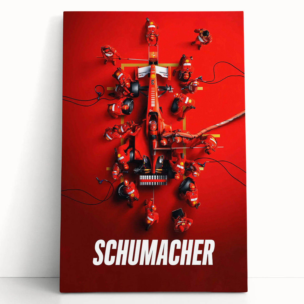2020s Vintage Movie Poster - Schumacher Formula 1 Retro Film Art