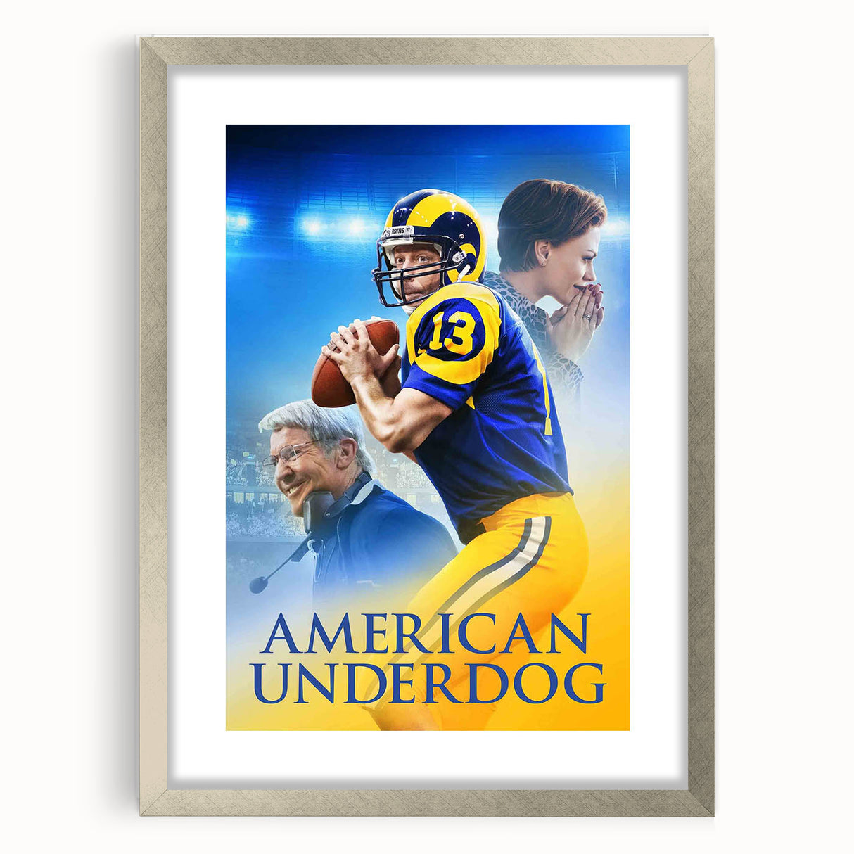 2020s Vintage Movie Poster - American Underdog Retro Film Art