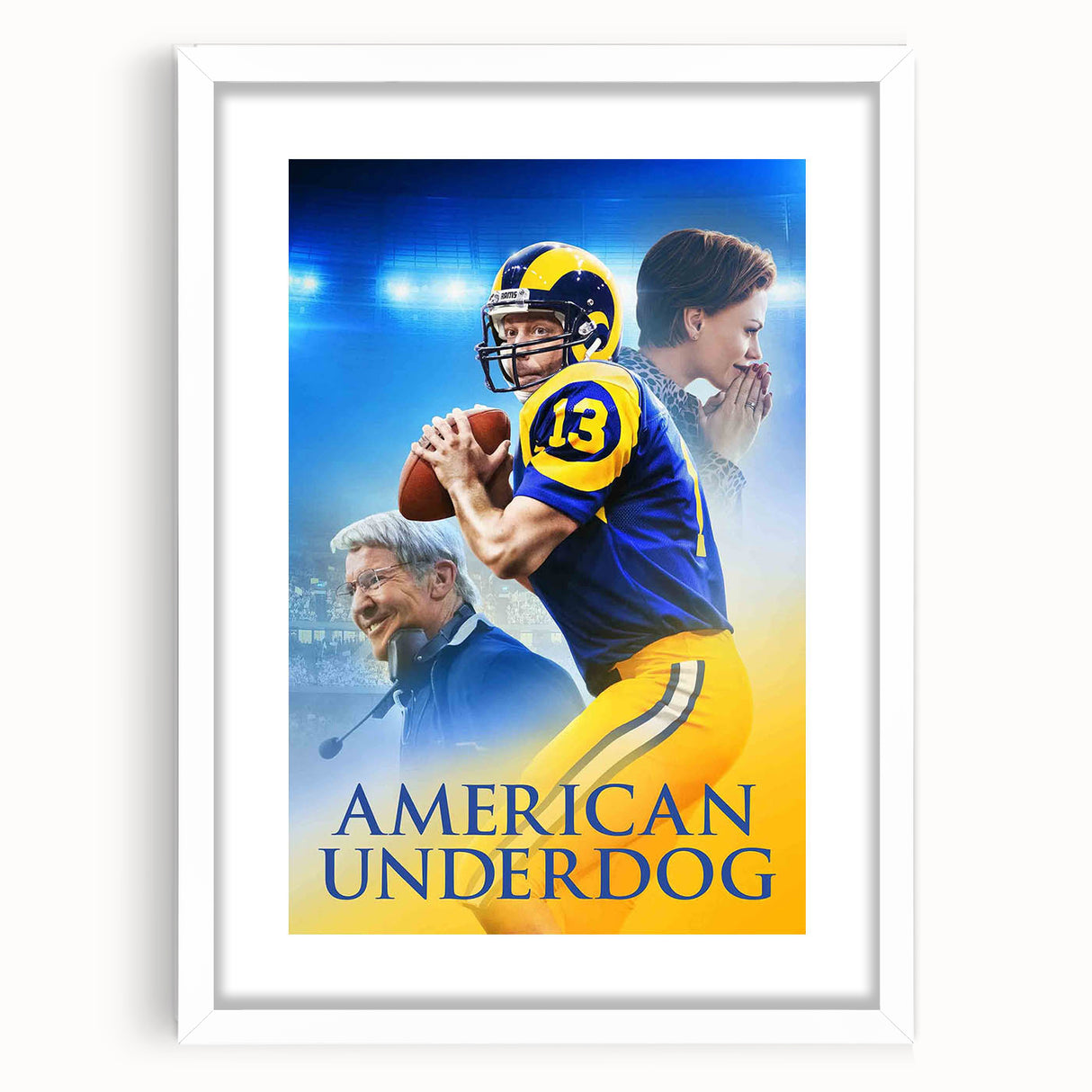 2020s Vintage Movie Poster - American Underdog Retro Film Art