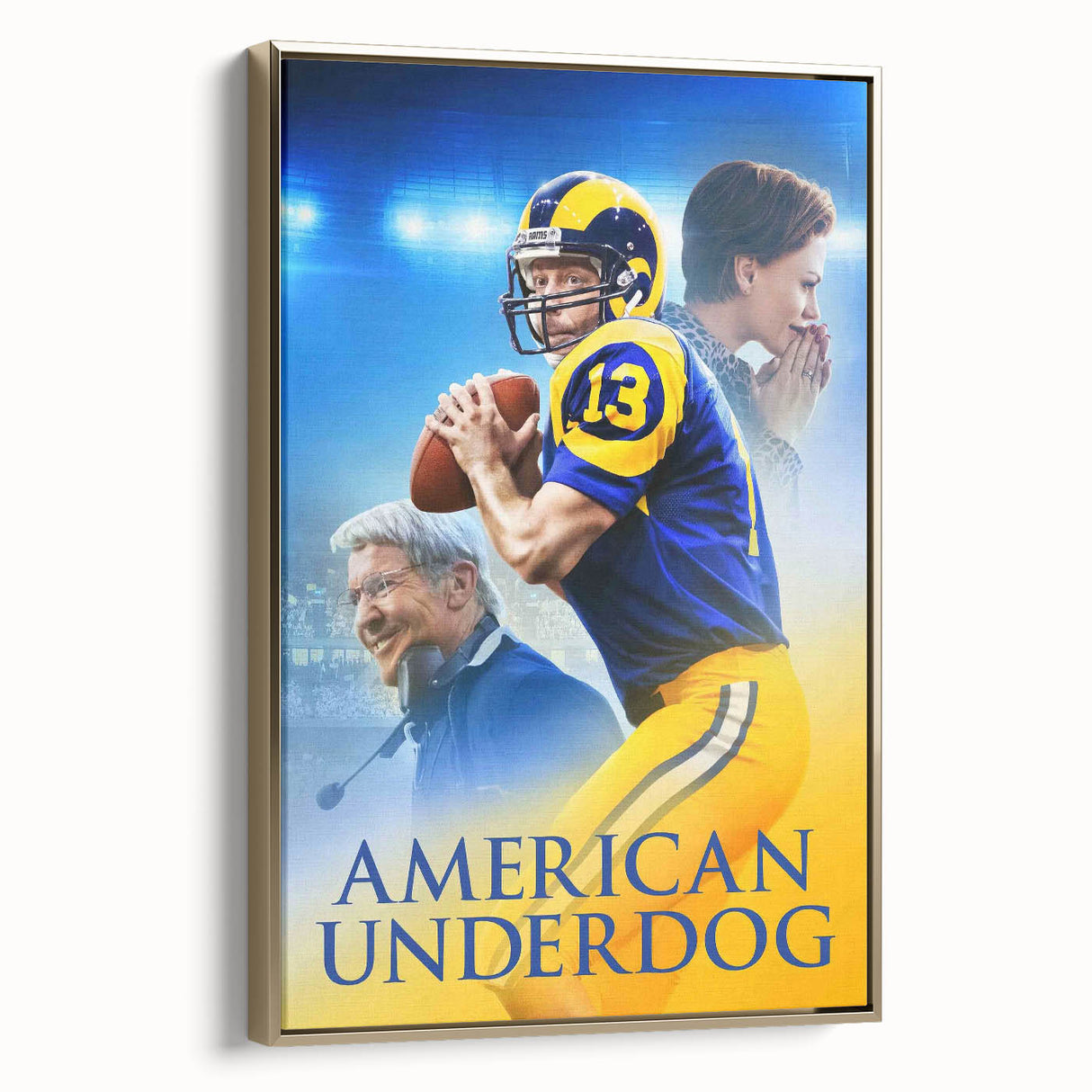 2020s Vintage Movie Poster - American Underdog Retro Film Art