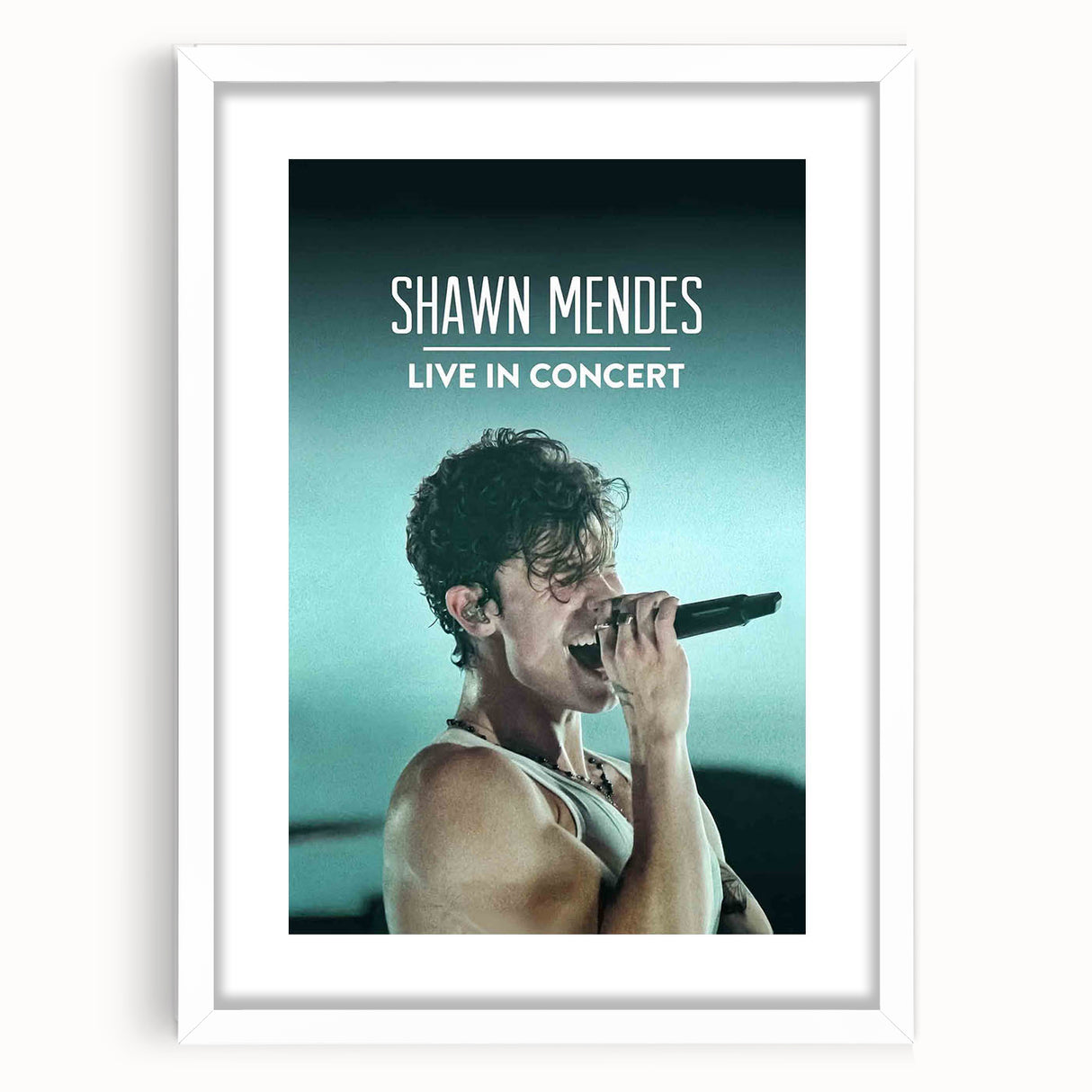 2020s Vintage Movie Poster - Shawn Mendes Live in Concert Music Art