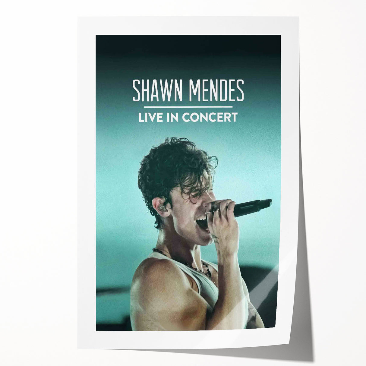 2020s Vintage Movie Poster - Shawn Mendes Live in Concert Music Art