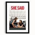 2020s Vintage Movie Poster - She Said Investigative Film Art