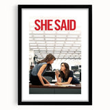 2020s Vintage Movie Poster - She Said Investigative Film Art