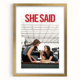 2020s Vintage Movie Poster - She Said Investigative Film Art