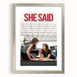 2020s Vintage Movie Poster - She Said Investigative Film Art