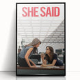 2020s Vintage Movie Poster - She Said Investigative Film Art