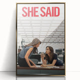 2020s Vintage Movie Poster - She Said Investigative Film Art