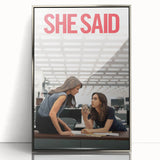 2020s Vintage Movie Poster - She Said Investigative Film Art