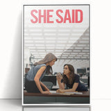 2020s Vintage Movie Poster - She Said Investigative Film Art