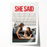 2020s Vintage Movie Poster - She Said Investigative Film Art