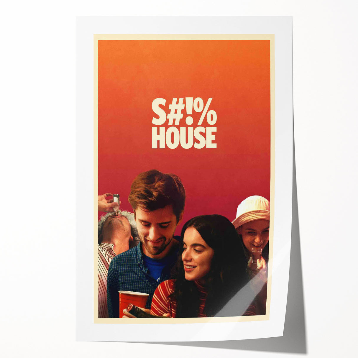 2020s Vintage Movie Poster - S#!% House Indie Film Art