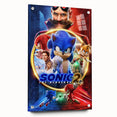 2020s Vintage Movie Poster – Sonic the Hedgehog 2 Retro Film Art