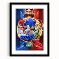 2020s Vintage Movie Poster – Sonic the Hedgehog 2 Retro Film Art