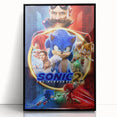 2020s Vintage Movie Poster – Sonic the Hedgehog 2 Retro Film Art