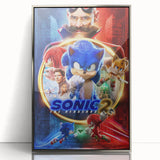 2020s Vintage Movie Poster – Sonic the Hedgehog 2 Retro Film Art
