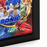 2020s Vintage Movie Poster – Sonic the Hedgehog 2 Retro Film Art