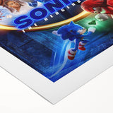 2020s Vintage Movie Poster – Sonic the Hedgehog 2 Retro Film Art
