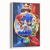 2020s Vintage Movie Poster – Sonic the Hedgehog 2 Retro Film Art