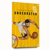 Stephen Curry Underrated Poster – 2020s Vintage Movie Print