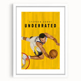 Stephen Curry Underrated Poster – 2020s Vintage Movie Print