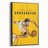 Stephen Curry Underrated Poster – 2020s Vintage Movie Print