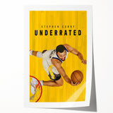 Stephen Curry Underrated Poster – 2020s Vintage Movie Print