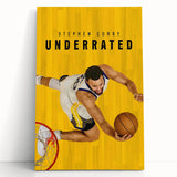 Stephen Curry Underrated Poster – 2020s Vintage Movie Print