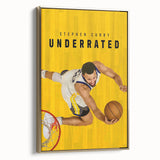 Stephen Curry Underrated Poster – 2020s Vintage Movie Print