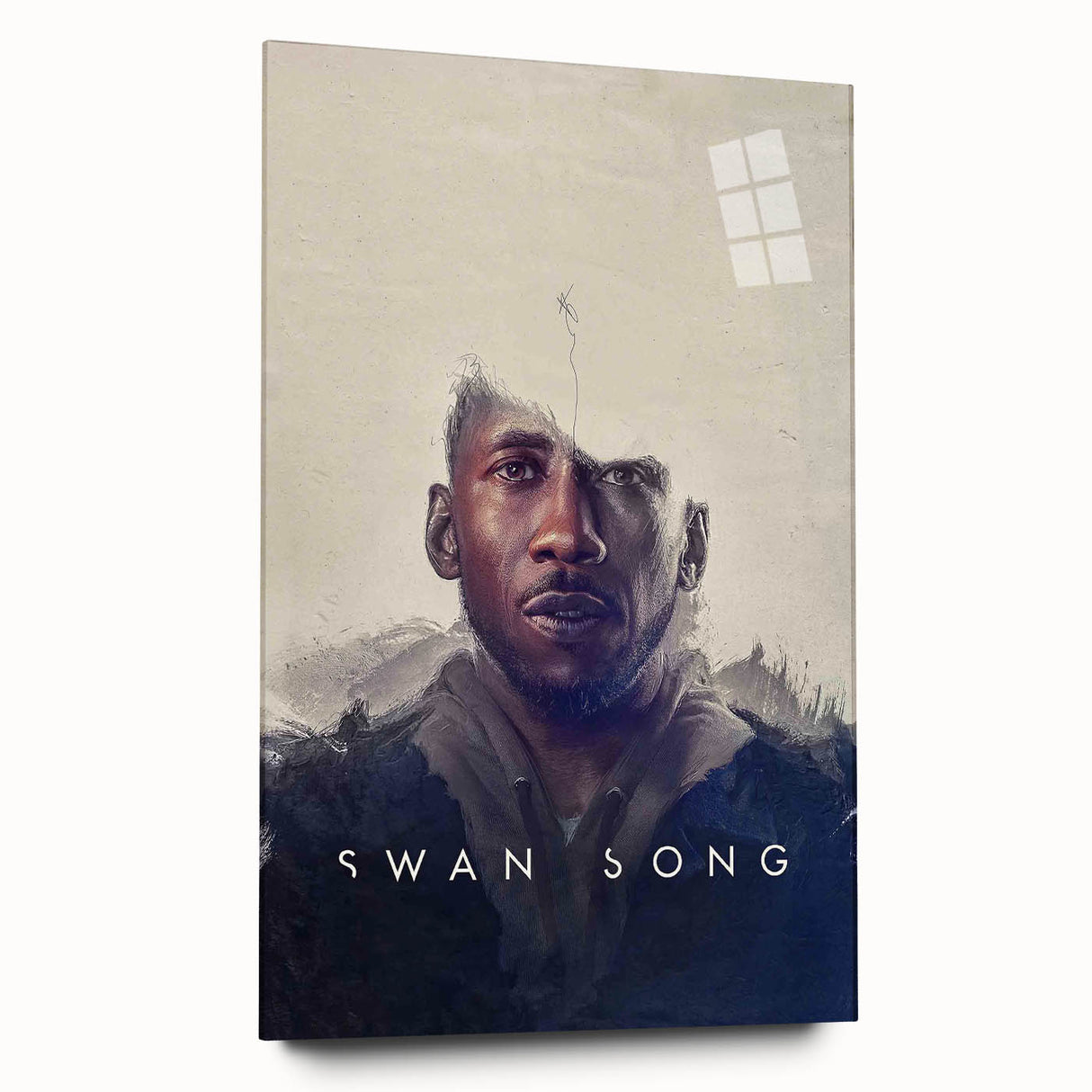 Swan Song 2020s Vintage Movie Poster – Modern Sci-Fi Art Print