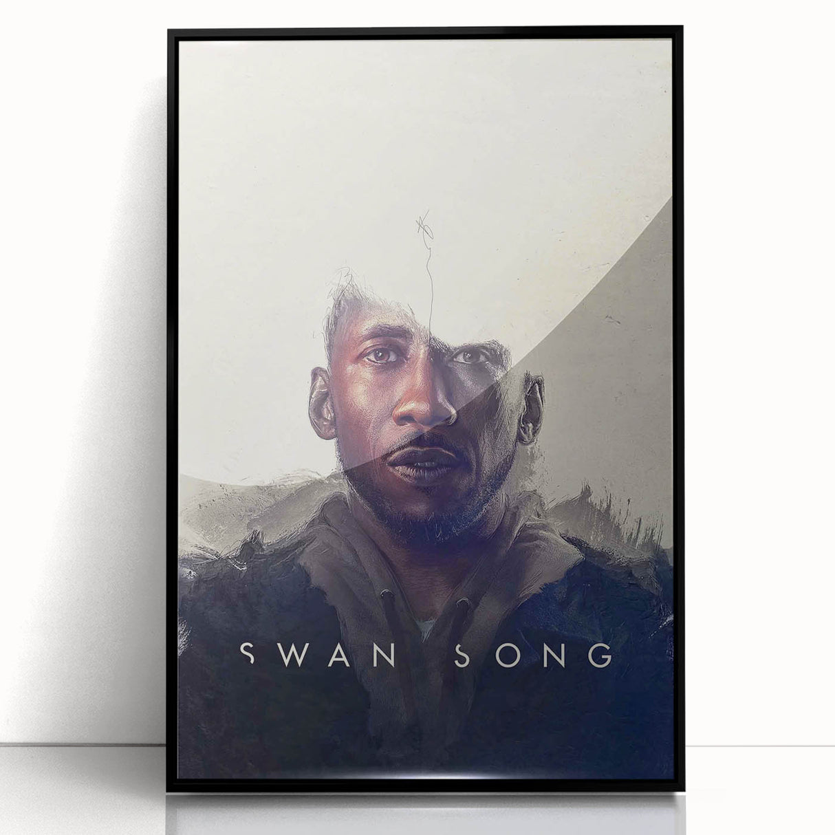 Swan Song 2020s Vintage Movie Poster – Modern Sci-Fi Art Print